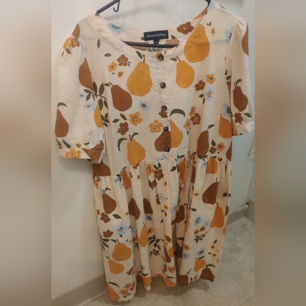 Princess Highway Pear Print Dress